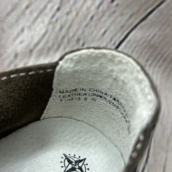 NWT Wanderlust taupe/taupe leather Dolly slip on loafers size 8 wide.never worn - Picture 7 of 8